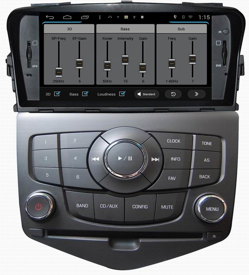 ouchuangbo auto radio s160 dvd player for Chevrolet Cruze with Build-in WIFI android 4.4 system