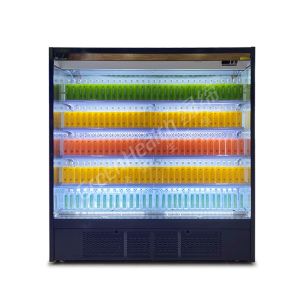 Open Display Fridge Cooling For Fresh Food And Beverage Display 2-8C Temperature