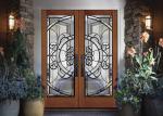 Removable Theft Proof Decorative Panel Glass Brass / Nickel / Patina Caming