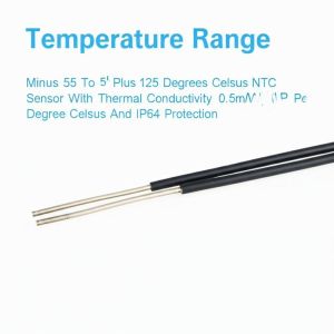 China Temperature Range Minus 55 To Plus 125 Degrees Celsius NTC Temperature Sensor With Thermal Conductivity 0.5mW Per Degree Celsius And IP64 Protection on sale
