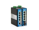 5-port 100M Layer 2 Unmanaged Industrial PoE Switch – 40~75℃ PoE+ 12~48VDC