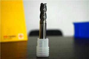 China Die Steel Fine Milling Cutter , For 58-62HRC Mouldsteel , 4 Flute Corner Radius End Mill factory