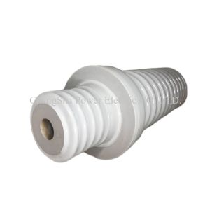 China IEC 25.8kv White Glazed Gas Insulated Porcelain Bushing on sale