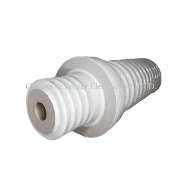 China IEC 25.8kv White Glazed Gas Insulated Porcelain Bushing factory