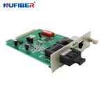 TX FX Single Mode Dual Fiber Media Converter 10 100Mbps Card Type