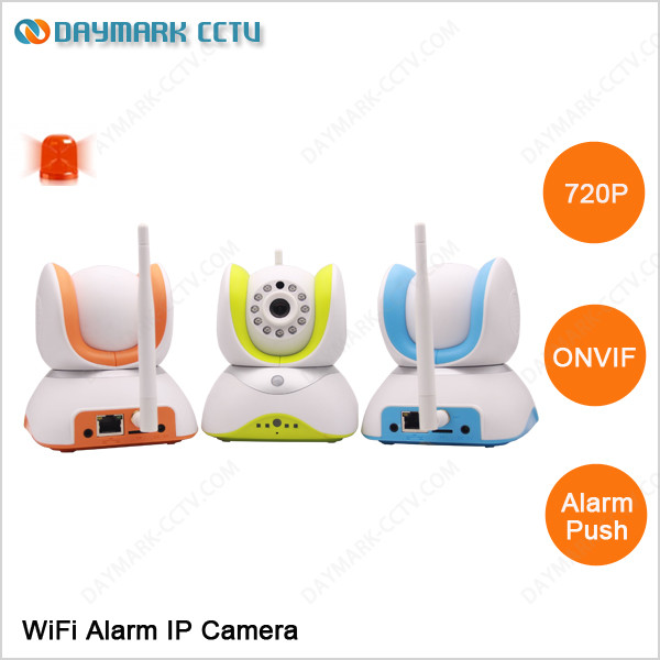 Alarm push notification 720p WIFI pir sensor ip camera home alarm system