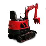 OEM Red Small Digger Diesel Engine Mini Excavators For Farm Winery Agricultural
