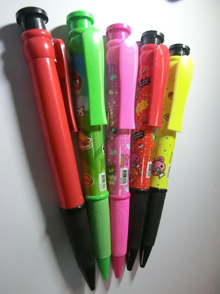 big size promotional gift plastic logo ball pen,jumbo plastic promo ball pen