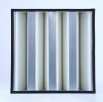 V Bank Mini Pleat HEPA Air Filter H13 In Pharma Industry 10sqm Media Area