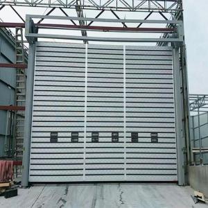China High Speed Warehouse Automatic Roller Door Shutter Doors With Wind Resistant factory