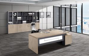 China Panel Wood Style Melamine Office Furniture Desk Anti Water factory