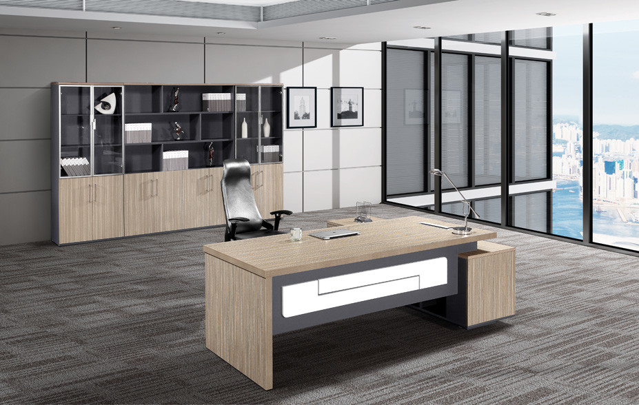 Panel Wood Style Melamine Office Furniture Desk Anti Water
