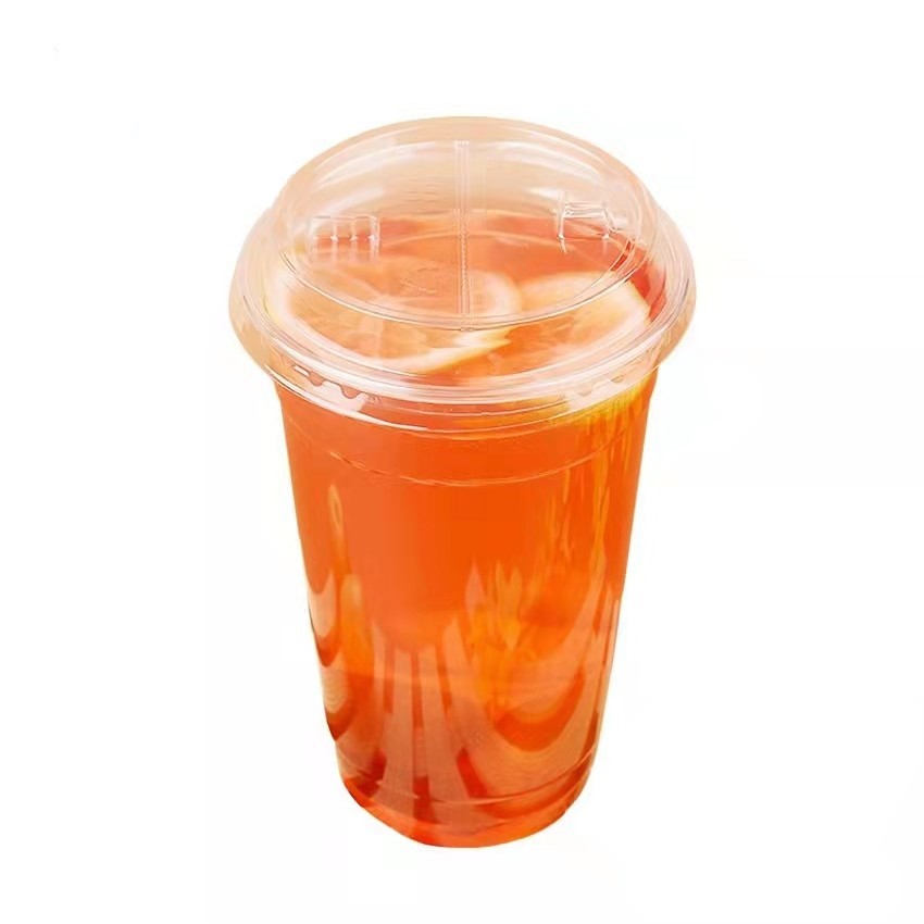Oripack Disposable Boba Cups 32 Oz Pet Plastic Cups Heat Sealing