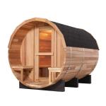 Red Cedar Wood Traditional Sauna Room Far infrared Barrel Steam Room