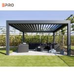 Automatic Waterproof Outdoor Customized Garden Aluminum Pergola Louver Roof