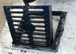Black Heavy Duty Drain Grate Cover , Cast Iron Channel Gully Gratings