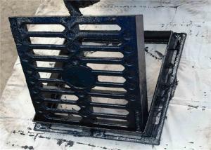 China Black Heavy Duty Drain Grate Cover , Cast Iron Channel Gully Gratings factory