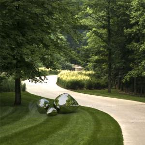 China Modern Art Stainless Steel Sculpture For Garden Decor The Sacred Stones factory