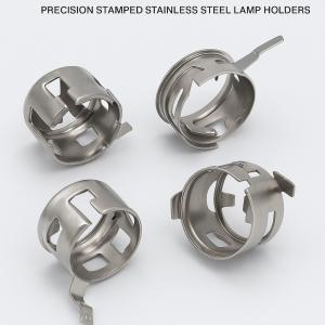 China Metal Lamp Socket Retainer Clips – Precision Stamped Stainless Steel Lamp Holders for Automotive or Industrial Lighting Fixtures factory