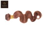 OEM Hand Sewing Colored Human Hair Extensions Color 30 Hair Bundles