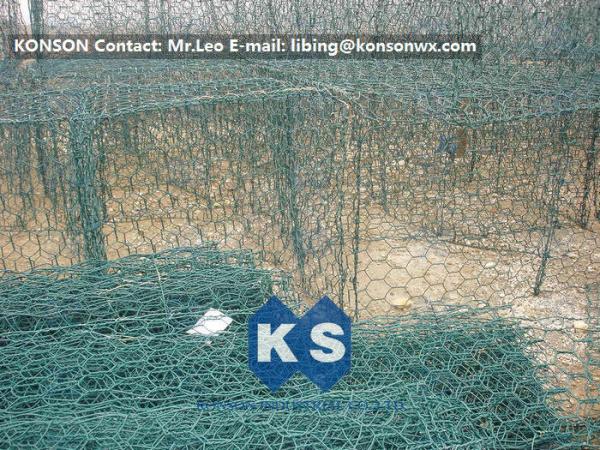 PVC Coated Stone Gabion Box & Gabion Baskets Retaining Wall & Hexagonal Wire