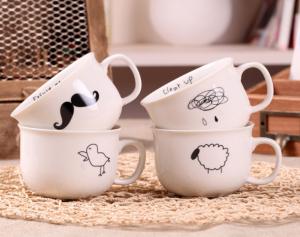 China cute expression mug/DIY the pattern mug factory