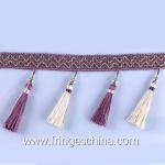 Handmade fashionable chain beads lace tassels fringes for curtain/sofa/pillow