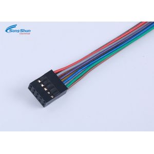 PVC Jacket Ribbon Cable Assemblies , Dupont Connector Cable Assembly