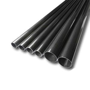 China Roll Wrapped Thick 1.0mm 3K Carbon Fiber Tube For Camera Pole factory