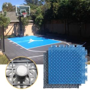 China Pvc Volleyball Roller Skating Playground Sports Floor Tiles Outdoor Basketball Court Flooring factory