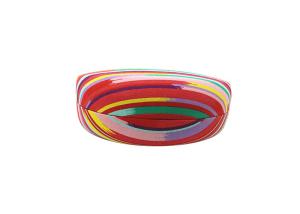China Fabric Stripe Large Custom Sun Glasses Case with Printed Logo factory