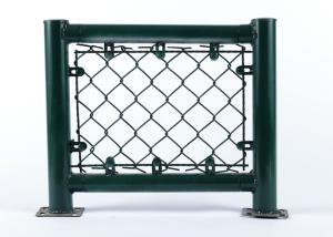 China Garden Easy Assembly Pvc Coated Chain Link Fence Cyclone factory