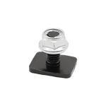 Universal Black Stainless Steel Eye Bolt Eye Nut For 4x4 Luggage Roof Rack