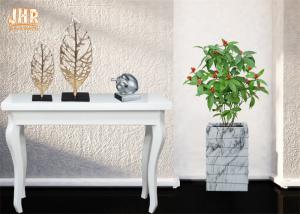 China Fiberclay Plant Pots Marble Pot Planters Large Clay Pots Square Planters Patio Planters Indoor Pots factory