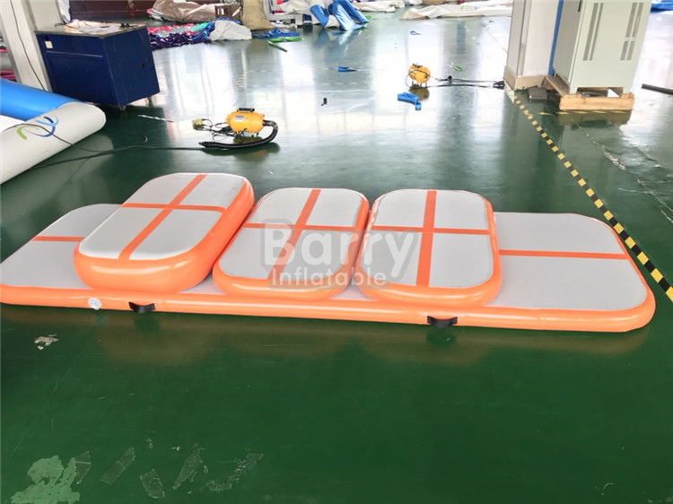 DWF Material Blue Inflatable Tumbling Air Track For Gymnastics