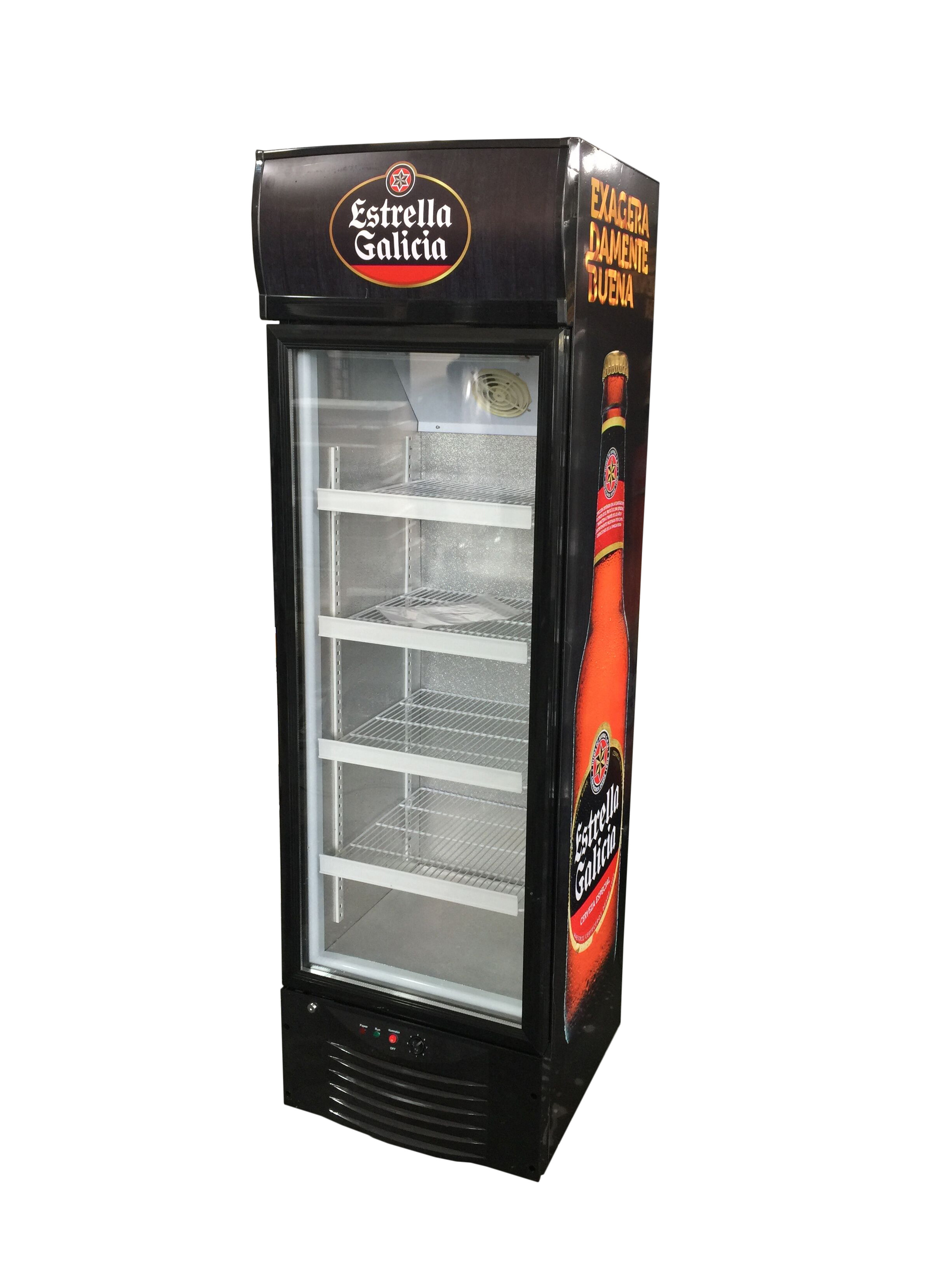 235L Supermarket Transparent Glass Door Cold Showcase Display Refrigerators SC235B