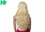 Natural Curly Long Synthetic Wigs Heat Resistant Fiber Tangle Free