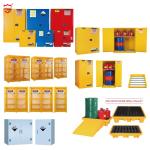 3Point Locking Chemical Flammable Storage Steel Cabinet 100 Lbs FM