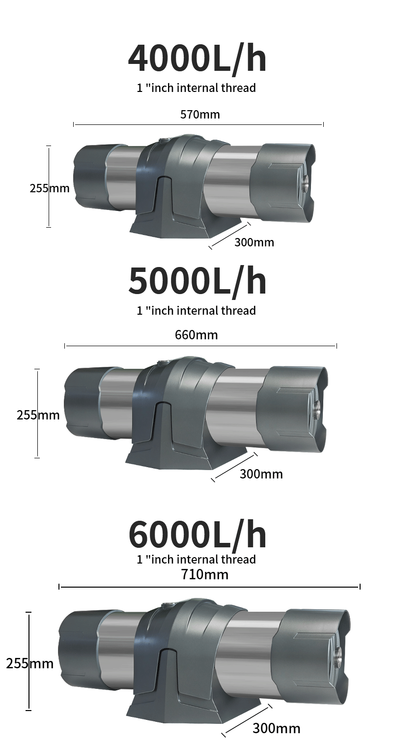 304 Stainless Steel Water Uf Filter 4000L 6000L/hour For Municipal Tap Water