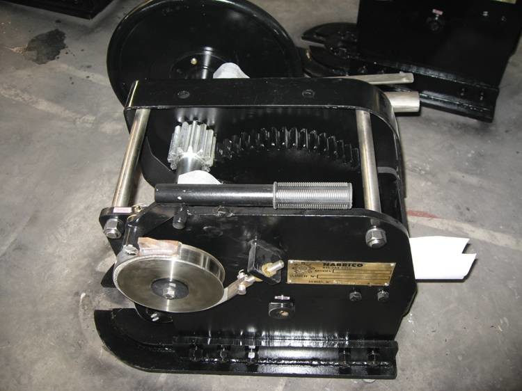 Barge Connecting Hand Manual Swivel Winch For Marine Ship Nabrico Original
