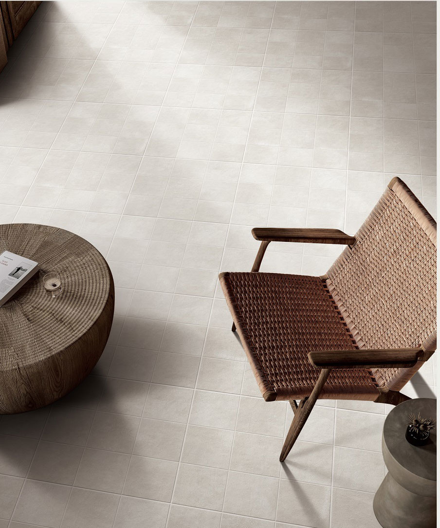 600x600mm Beige Floor And Wall Textured Ceramic Indoor Tiles For Bathroom and living room