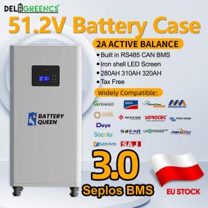 China In Stock Active Balancer 3.0 Seplos BMS 16 Pcs EVE 304ah Cell Battery DIY Case factory