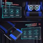 ALINUNU Gaming Chair Ergonomic Design with Massage Lumbar Support and 360 Swivel