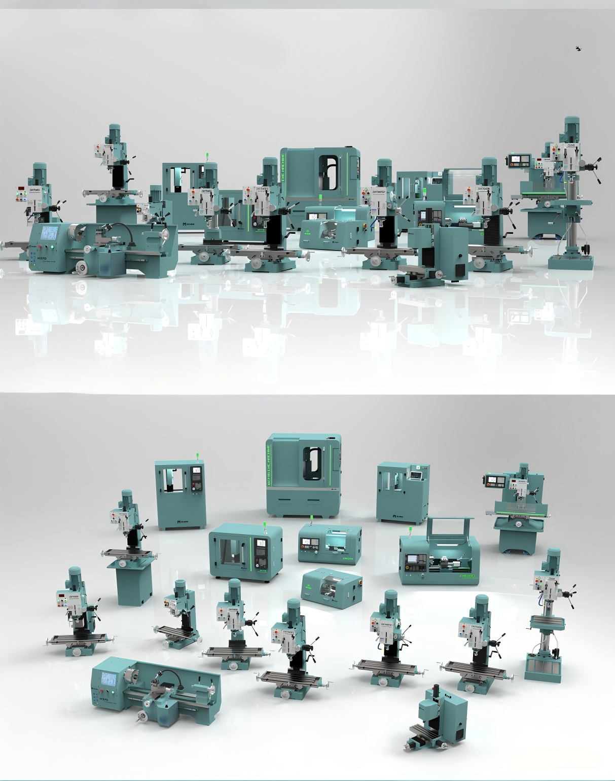 Drilling and milling machine