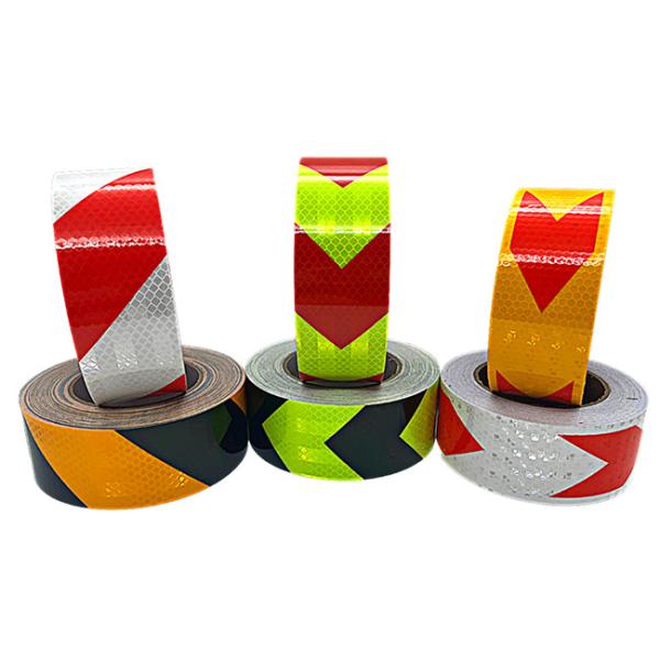 China PVC Highly Reflective Tape Prism Arrow Truck Reflective Sticker factory
