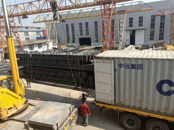 Single Ridge QB355 Prefab Steel Construction Double Span Pre Manufactured