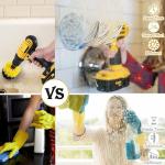 Wheel Wash 10cm Tire Drill Brush 3 Piece Kit APLUS 360 Degree Cleaning Angle