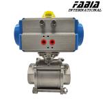 PN16 Hydraulic And Pneumatic Ball Valve Water Vlave Two Way For Chemical
