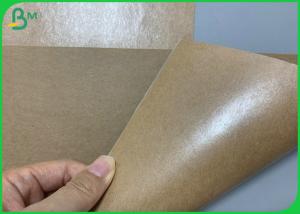 China One Side15g Good Grade PE Coated Brown Kraft Paper For Salad Bowl Disposable factory