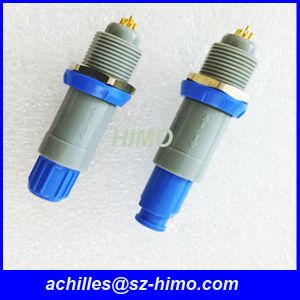 China 2pin push pull circular plastic connector male to female on sale